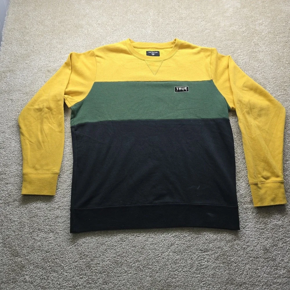 True Religion Men's XL‎ Logo Crewneck Sweatshirt